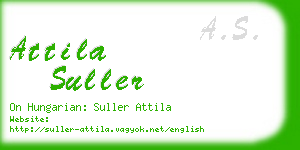 attila suller business card